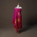 Handwoven Phulia Jamdani Muslin Silk 2pc Unstitched Dress Material Kurta Set 59