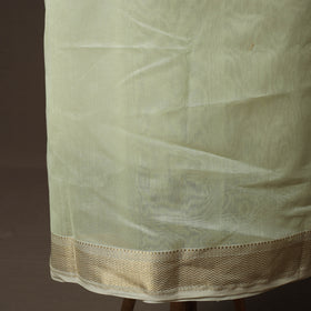 Yellow - 2pc Handloom Maheshwari Silk Unstitched Dress Material Kurta Set with with Zari Border 16