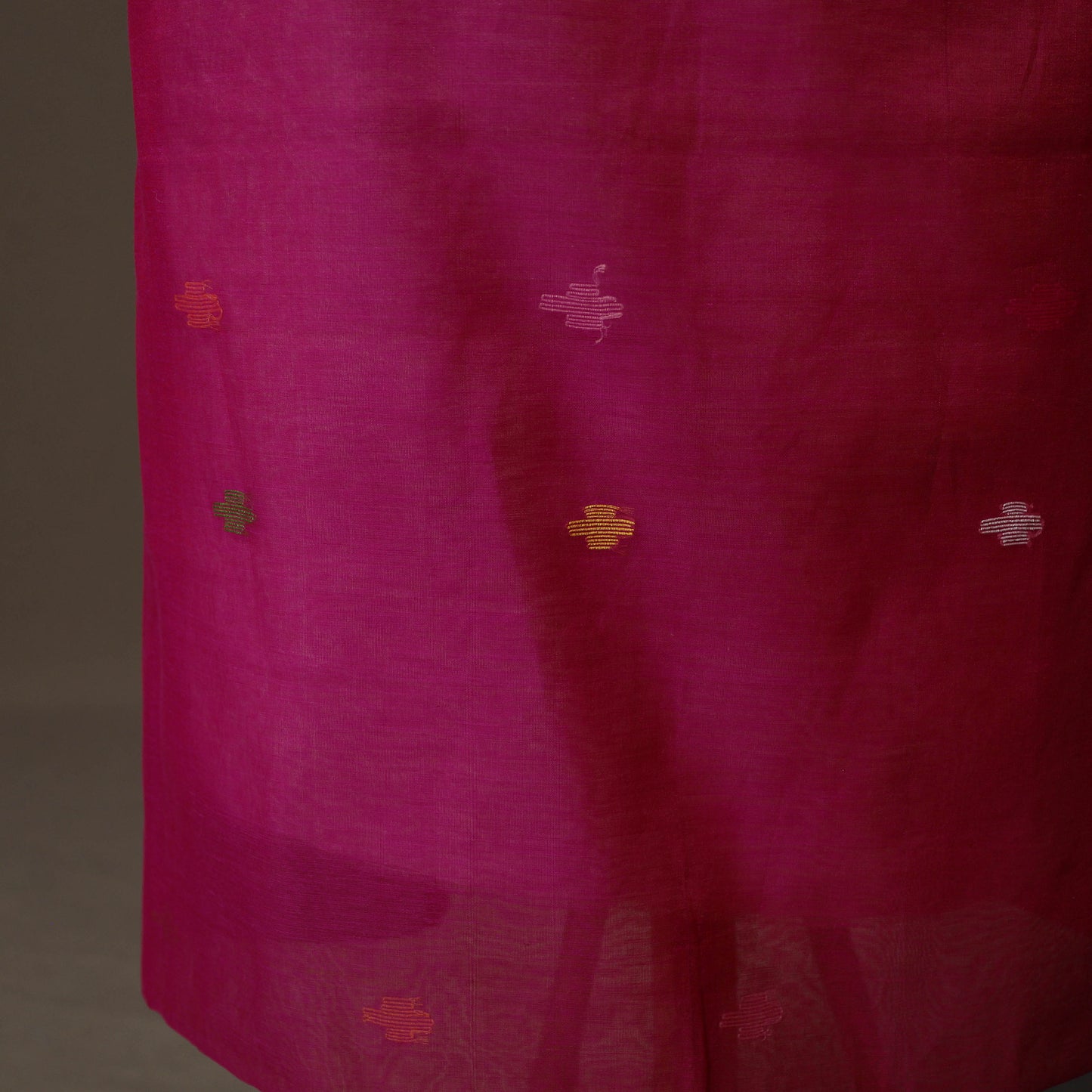 Handwoven Phulia Jamdani Muslin Silk 2pc Unstitched Dress Material Kurta Set 59