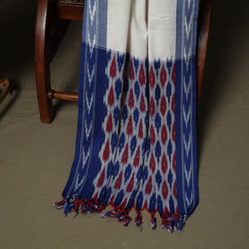 Multicolor - Pochampally Ikat Weave 3pc Cotton Unstitched Dress Material Suit Set 32