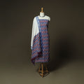 Multicolor - Pochampally Ikat Weave 3pc Cotton Unstitched Dress Material Suit Set 32