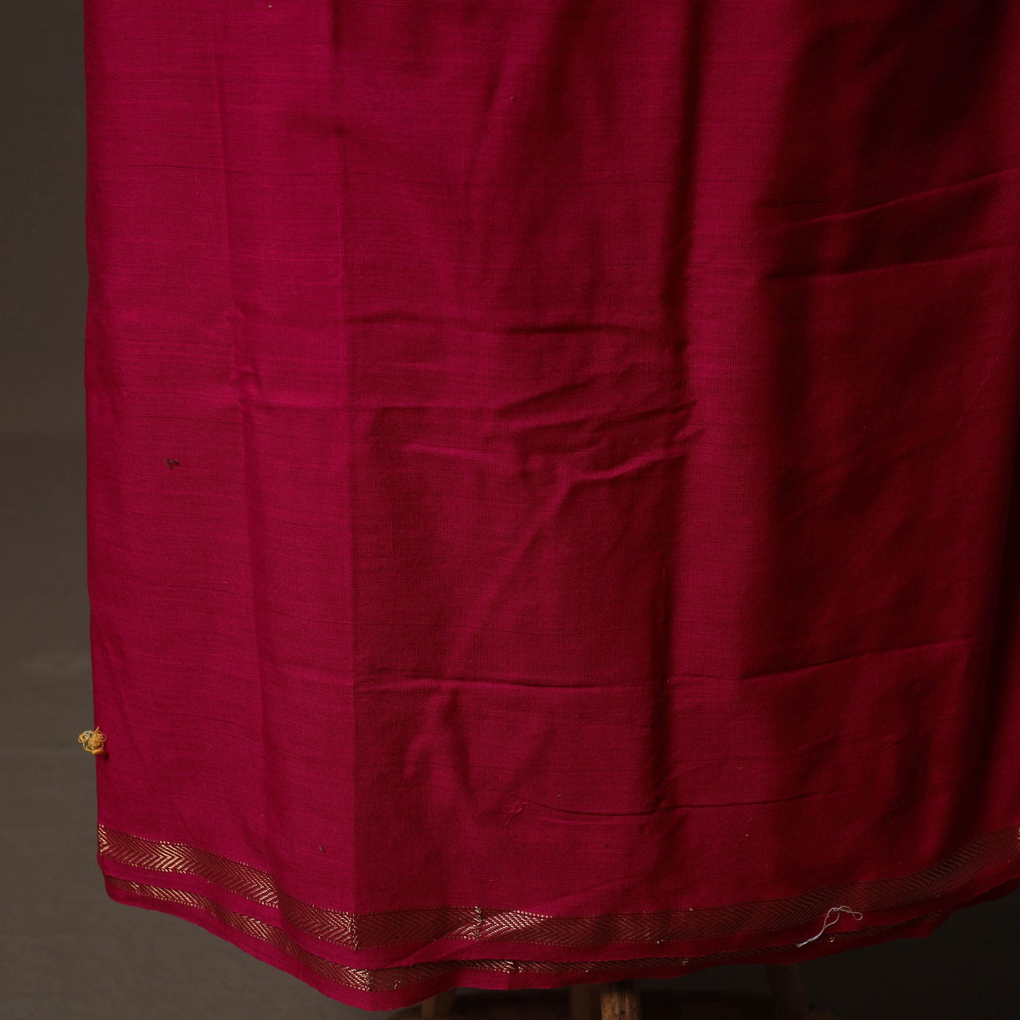 Red - 2pc Handloom Maheshwari Silk Unstitched Dress Material Kurta Set 22
