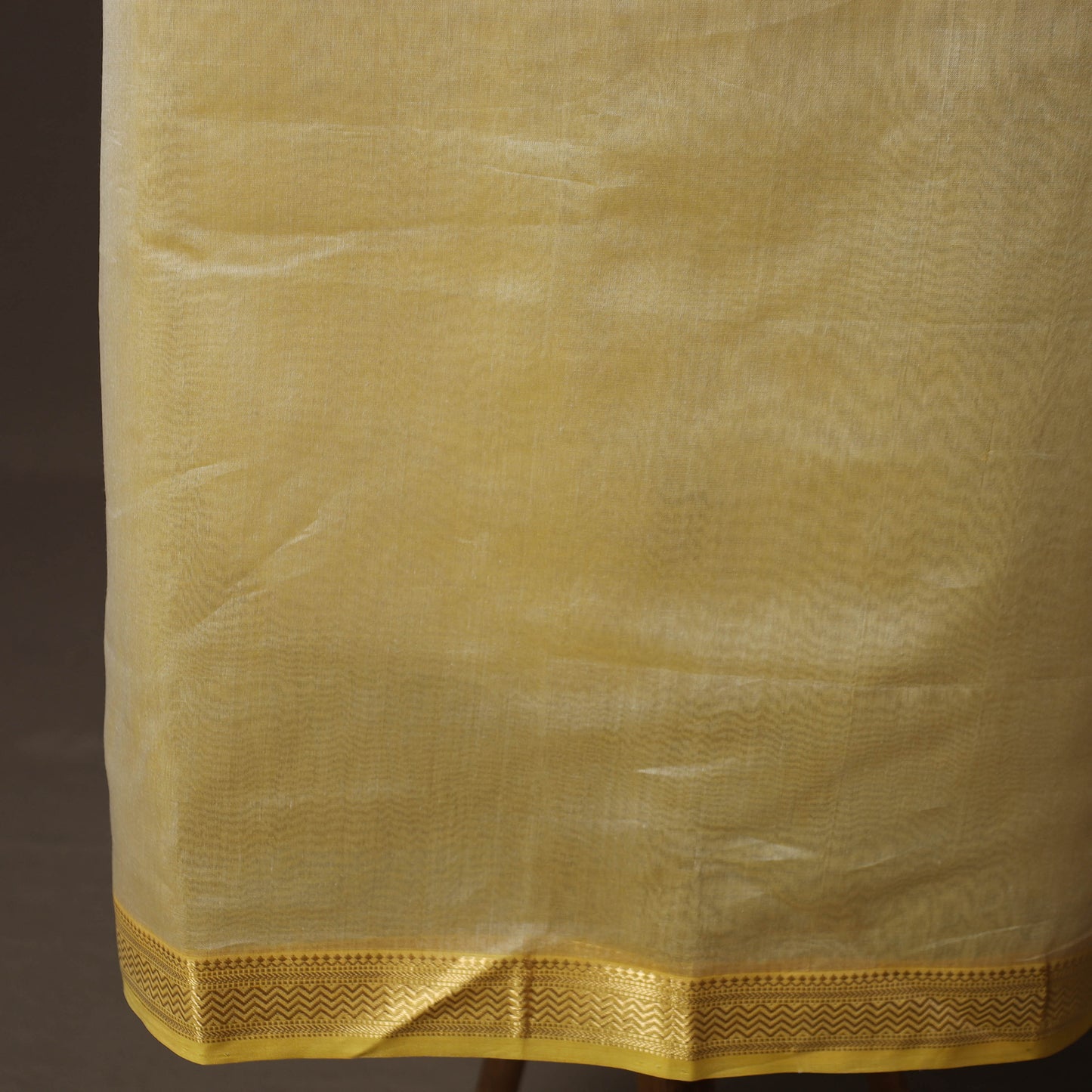 Yellow - 2pc Handloom Maheshwari Silk Unstitched Dress Material Kurta Set 23
