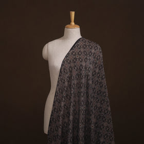 Ajrakh Hand Block Prints Pure Handloom Chanderi Silk Fabric of Kutch 10