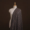 Ajrakh Hand Block Prints Pure Handloom Chanderi Silk Fabric of Kutch 06
