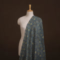 Ajrakh Hand Block Prints Pure Handloom Chanderi Silk Fabric of Kutch 04