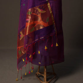 Handwoven Phulia Jamdani Muslin Silk 2pc Unstitched Dress Material Kurta Set 68