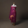 Handwoven Phulia Jamdani Muslin Silk 2pc Unstitched Dress Material Kurta Set 72