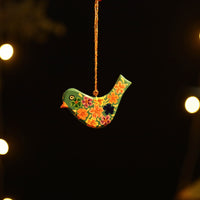 Bird - Kashmir Handpainted Christmas Decor Ornament