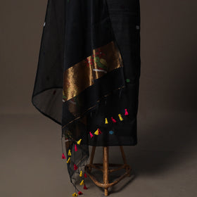 Handwoven Phulia Jamdani Muslin Silk 2pc Unstitched Dress Material Kurta Set 74