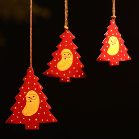 Tree - kashmir handpainted christmas decor ornament