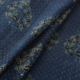 Ajrakh Hand Block Prints Pure Handloom Chanderi Silk Fabric of Kutch 11