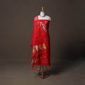 Handwoven Phulia Jamdani Muslin Silk 2pc Unstitched Dress Material Kurta Set 77