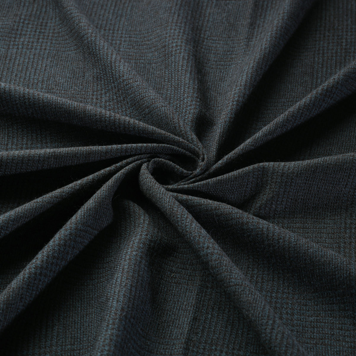 Ladakh Pure Handwoven Sheep Merino Wool Twill Glen Check Skyscape Fabric 02