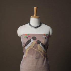 Handwoven Phulia Jamdani Muslin Silk 2pc Unstitched Dress Material Kurta Set 78