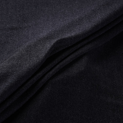 Ladakh Pure Handwoven Sheep Merino Wool Marled Grey Fabric 06