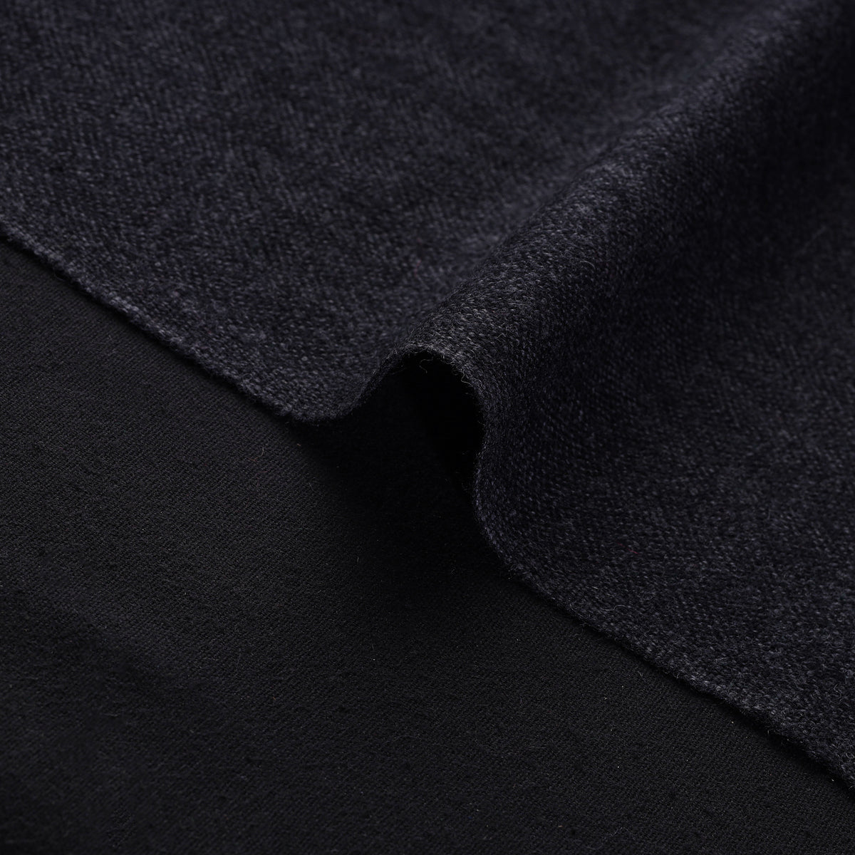 Ladakh Pure Handwoven Sheep Merino Wool Marled Grey Fabric 06