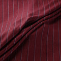 Ladakh Pure Handwoven Sheep Merino Wool Twill Stripes Maroon Fabric 10