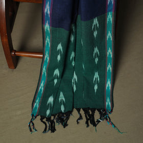 Green - Pochampally Ikat Weave 3pc Cotton Unstitched Dress Material Suit Set 49