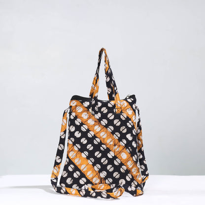 Multicolor - Hand Batik Printed Quilted Cotton Sling Bag 12