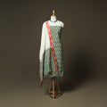 Green - Pochampally Ikat Weave 3pc Cotton Unstitched Dress Material Suit Set 53