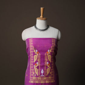 Phulia Jamdani Silk Cotton 2pc Unstitched Dress Material Kurta Set 10