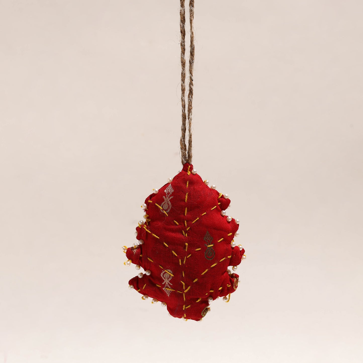 Tree - Upcycled Thread & Beadwork X-Mas Decor Hanging 15