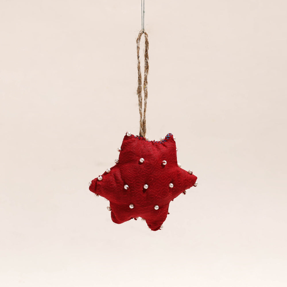 Star - Upcycled Thread & Beadwork X-Mas Decor Hanging 21