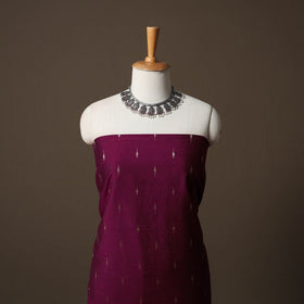 Spun Dupion Viscose Silk Buti 2pc Unstitched Dress Material Kurta Set with Earrings 32