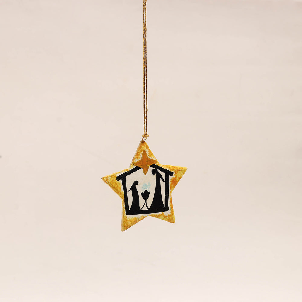 Star - Kashmir Handpainted Christmas Decor Ornament