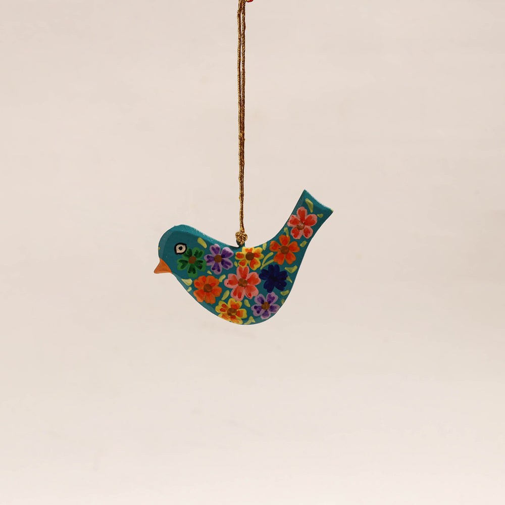 Bird - Kashmir Handpainted Christmas Decor Ornament