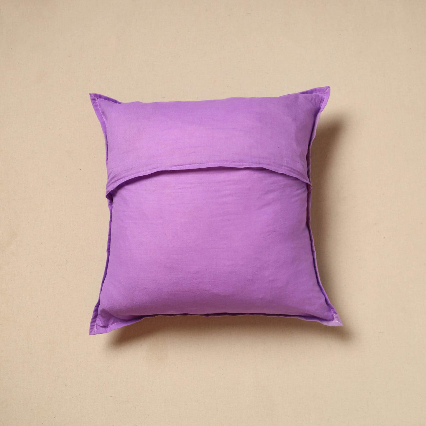 Purple - Cut Work Cotton Applique Cushion Cover (16 x 16 in) 02