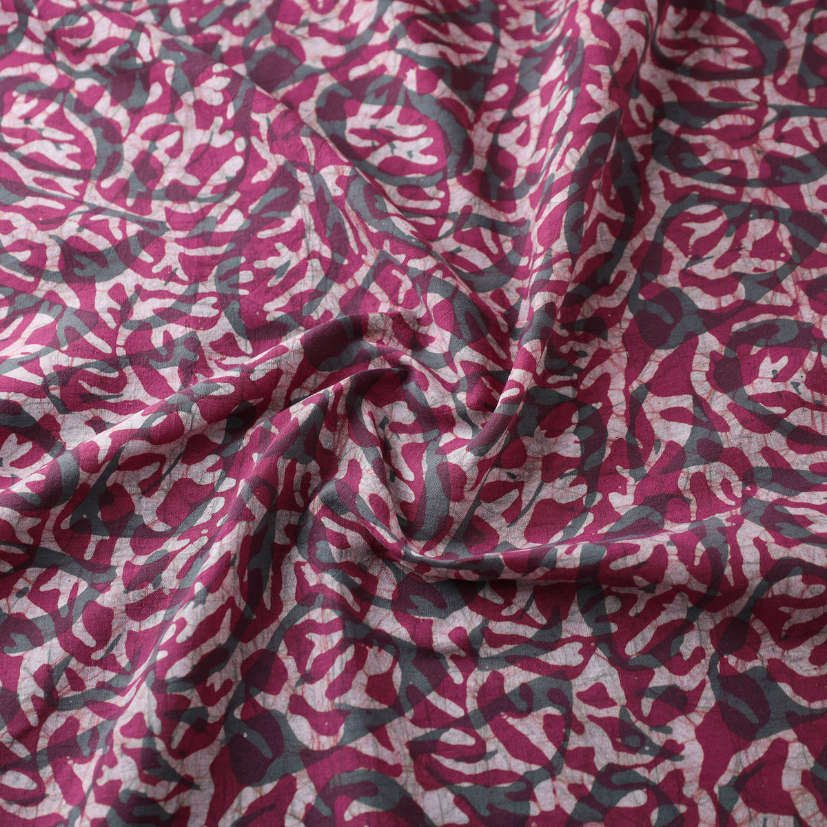 Kutch Hand Batik Print Pure Cotton Fabric 02