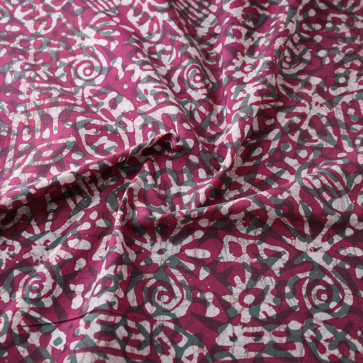 Kutch Hand Batik Print Pure Cotton Fabric 03
