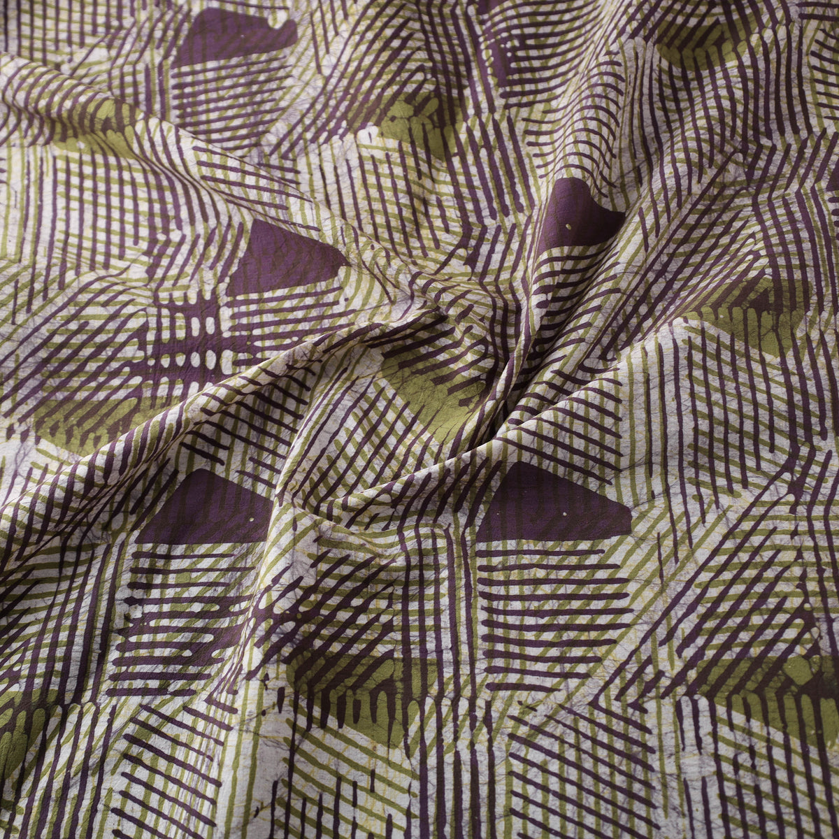 Kutch Hand Batik Print Pure Cotton Fabric 04