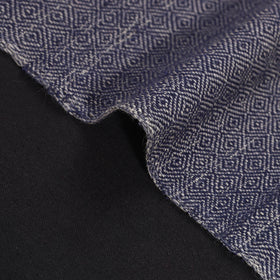 Grey - Kumaun Handwoven Pure Merino Woolen Fabric