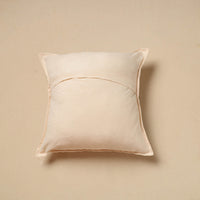 White - Cut Work Cotton Applique Cushion Cover (16 x 16 in) 08