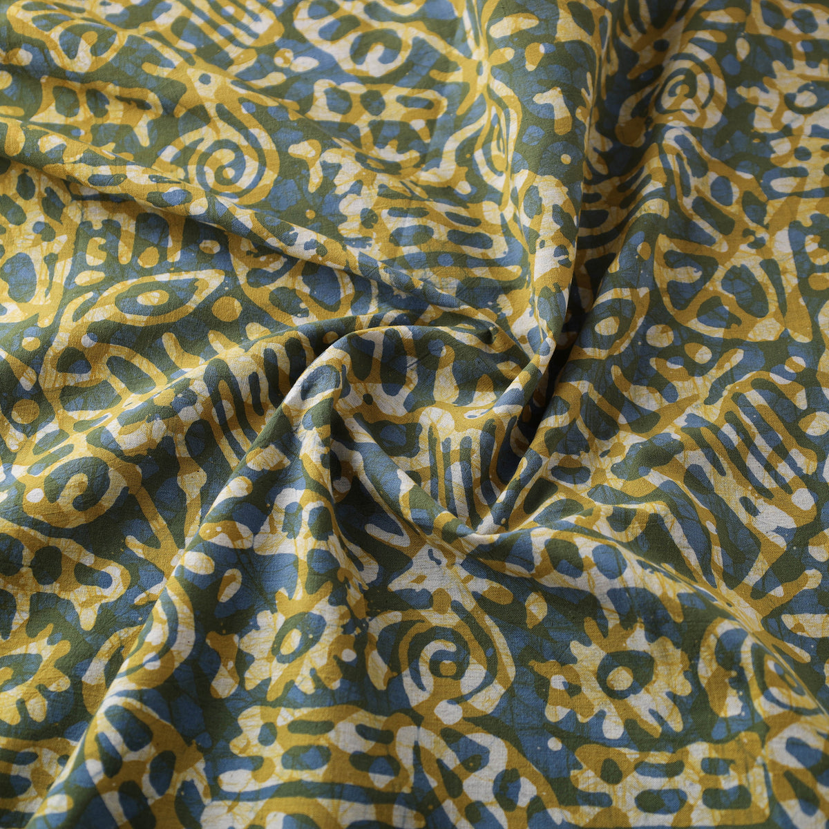 Kutch Hand Batik Print Pure Cotton Fabric 06