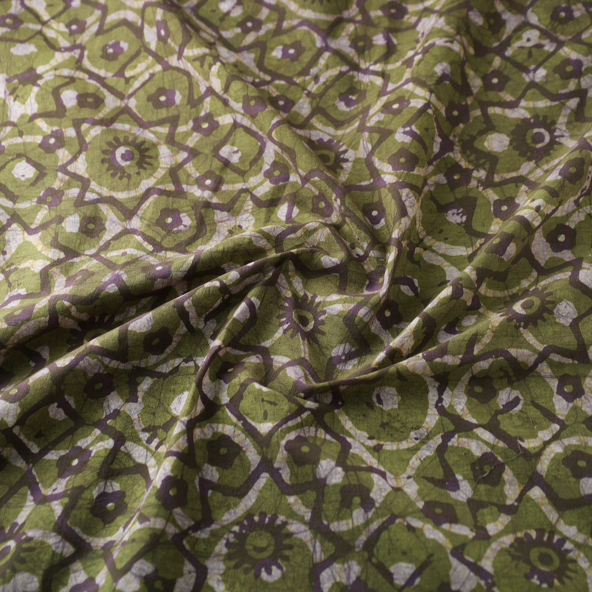 Kutch Hand Batik Print Pure Cotton Fabric 07