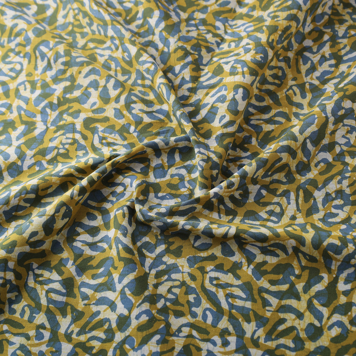 Kutch Hand Batik Print Pure Cotton Fabric 08