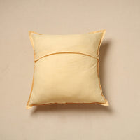 Yellow - Cut Work Cotton Applique Cushion Cover (16 x 16 in) 13