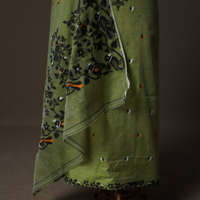 Phulia Jamdani Silk Cotton 2pc Unstitched Dress Material Kurta Set 23