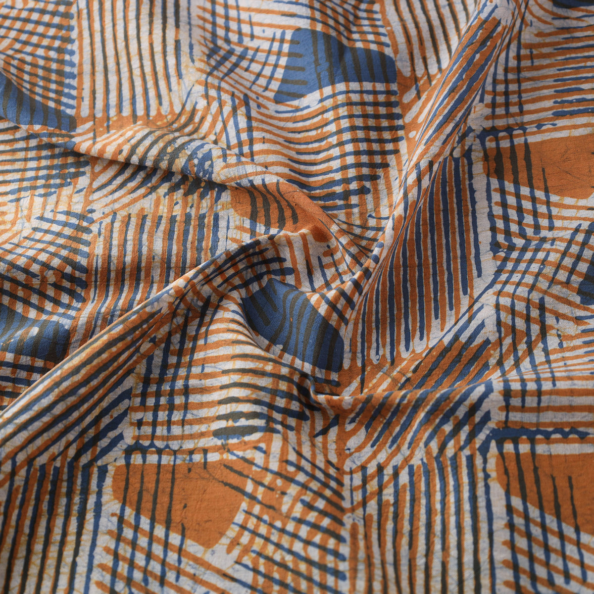 Kutch Hand Batik Print Pure Cotton Fabric 14