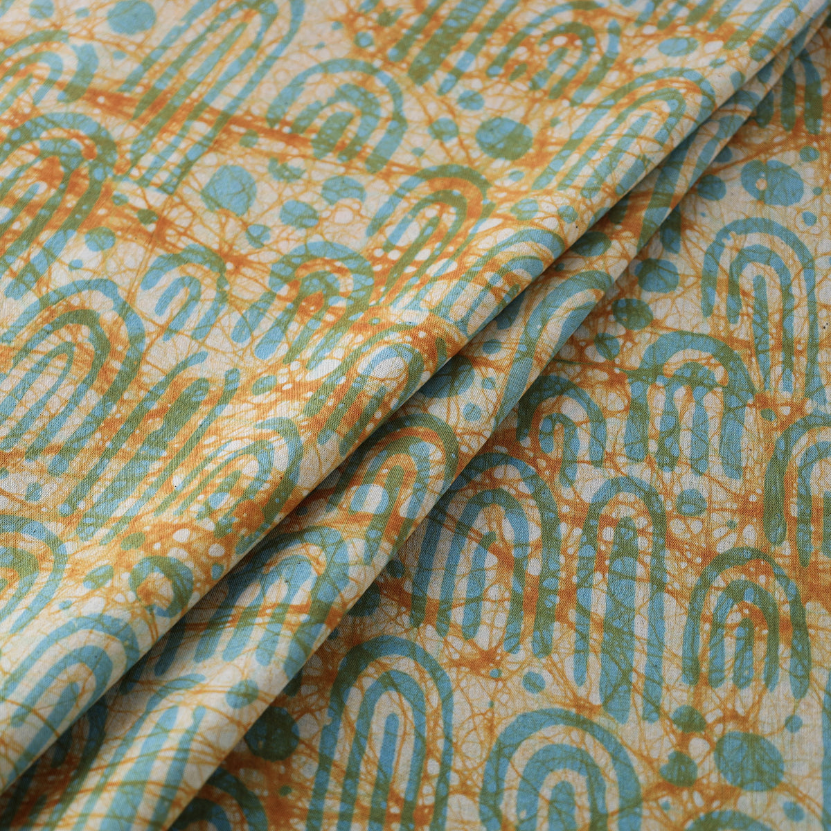 Kutch Hand Batik Print Pure Cotton Fabric 16