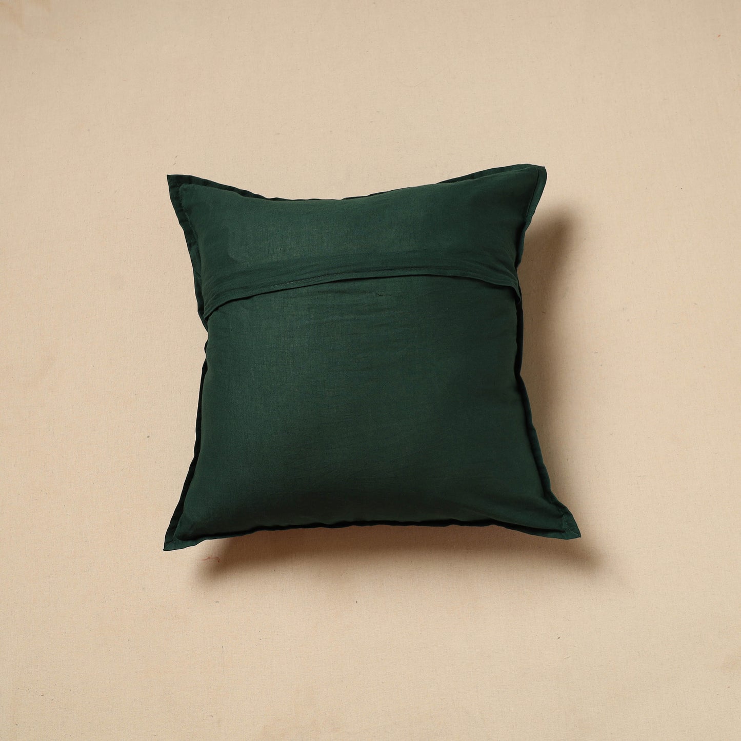 Green - Cut Work Cotton Applique Cushion Cover (16 x 16 in) 15