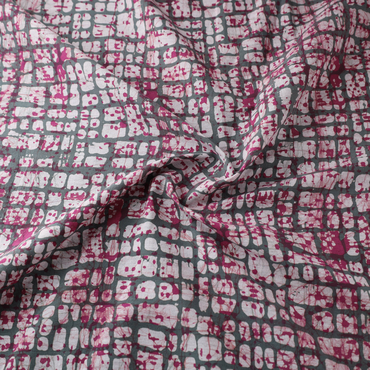 Kutch Hand Batik Print Pure Cotton Fabric 22