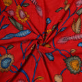 Handpainted Pure Handloom Chanderi Silk Pen Kalamkari Fabric of Srikalahasti 02