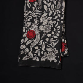 Handpainted Pure Handloom Chanderi Silk Pen Kalamkari Fabric of Srikalahasti 01