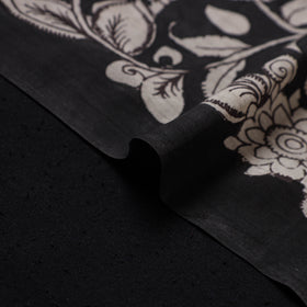 Handpainted Pure Handloom Chanderi Silk Pen Kalamkari Fabric of Srikalahasti 01