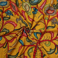 Handpainted Pure Handloom Chanderi Silk Pen Kalamkari Fabric of Srikalahasti 03